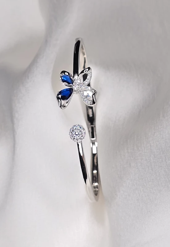 Butterfly Kada Bracelet (White)