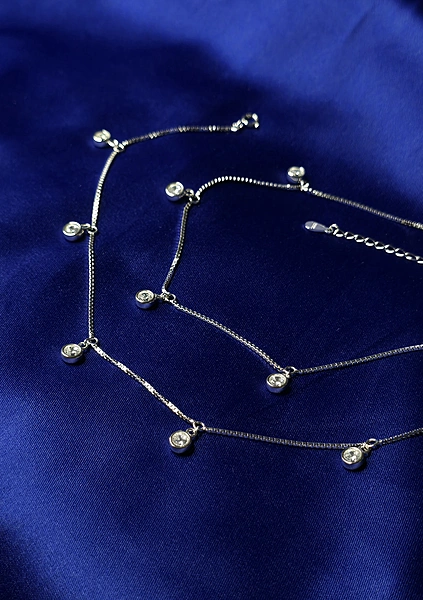Droplet Charm Anklets