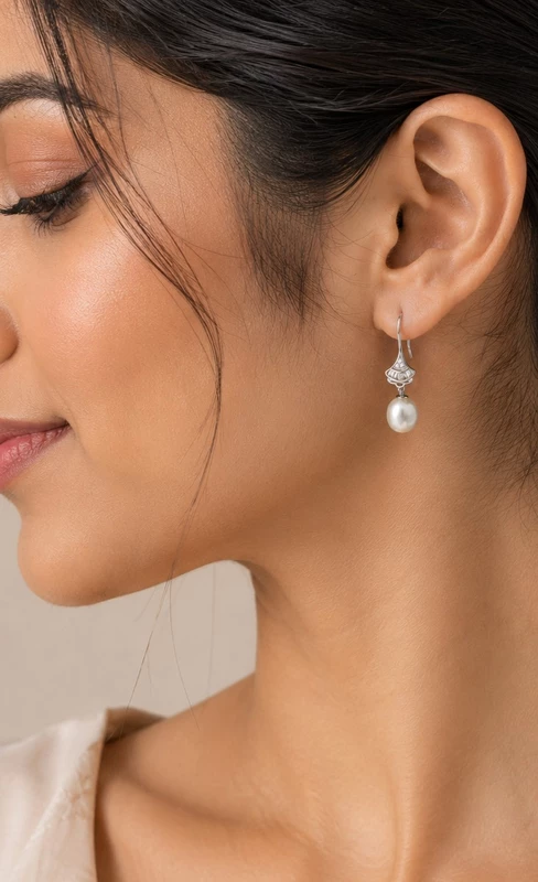 Pearl Hook Earrings